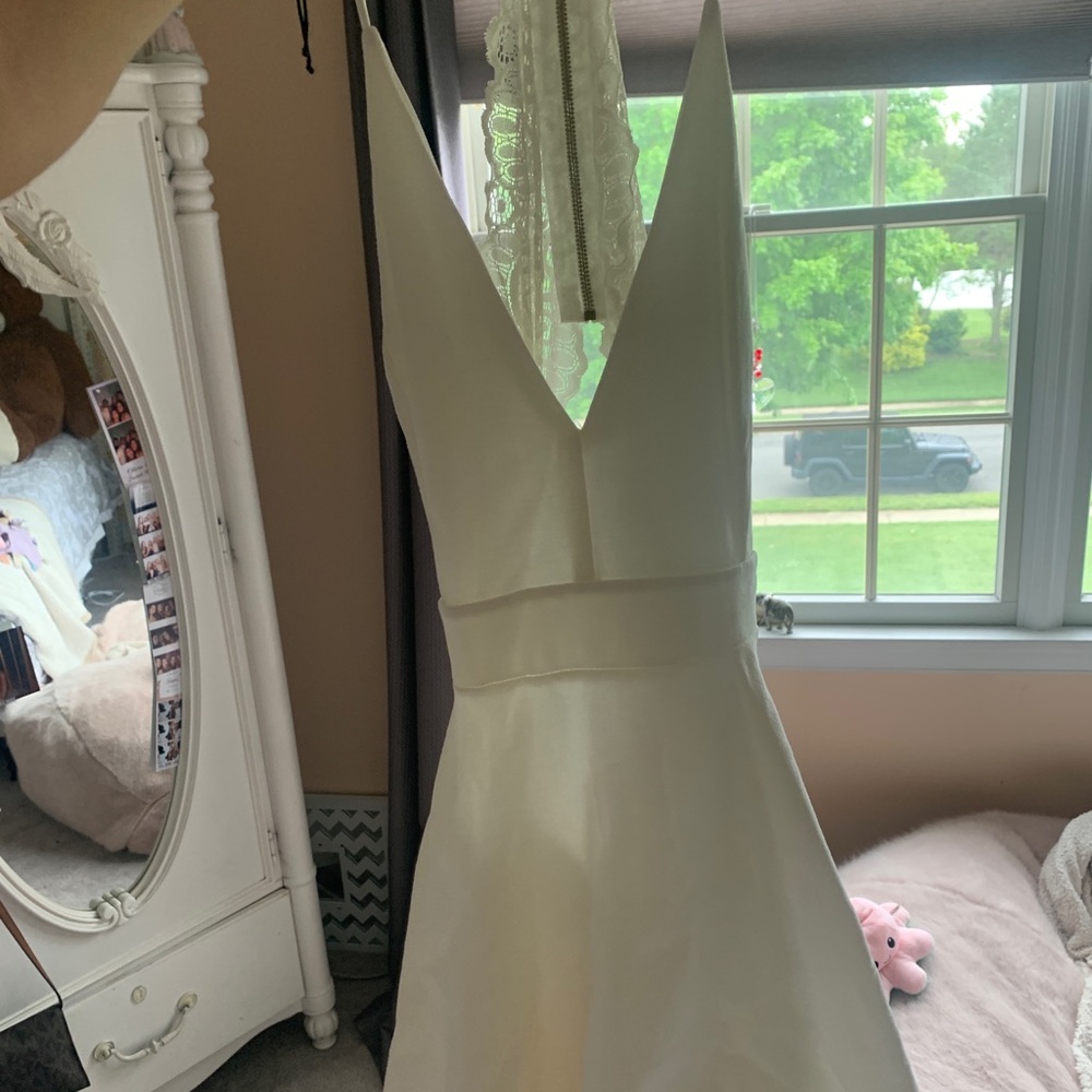 White lace dress